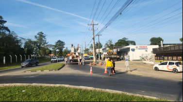 Notícia - Criciúma: Trânsito interrompido na Rodovia Luiz Rosso
